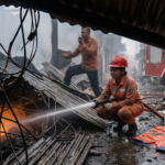 Kebakaran Tambora Kembali Menyala, Delapan Unit Pemadam Dikerahkan ke Lokasi