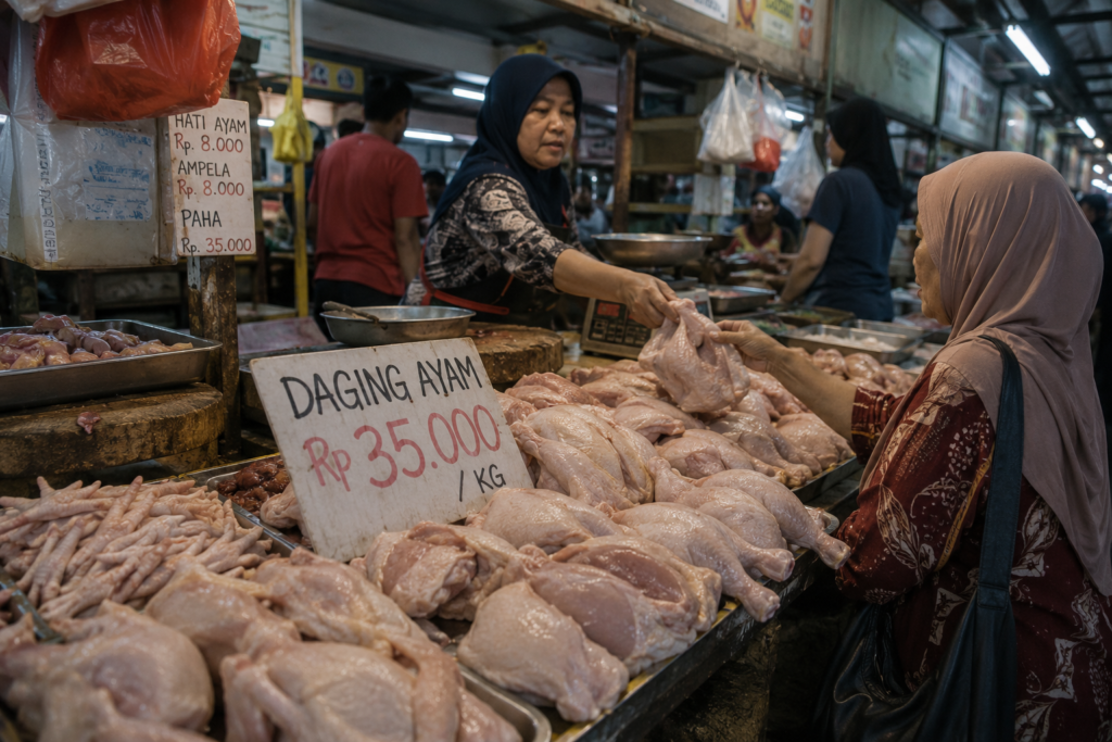 Harga Ayam di Pasar Turun ke Rp35.000 per Kg, Peternak Sebut Overproduksi Jadi Penyebab
