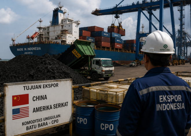 China dan Amerika Serikat Dominasi Tujuan Ekspor RI, Batu Bara hingga CPO Jadi Andalan