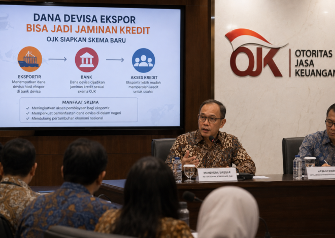 Dana Devisa Ekspor Kini Bisa Jadi Jaminan Kredit, OJK Siapkan Skema Baru
