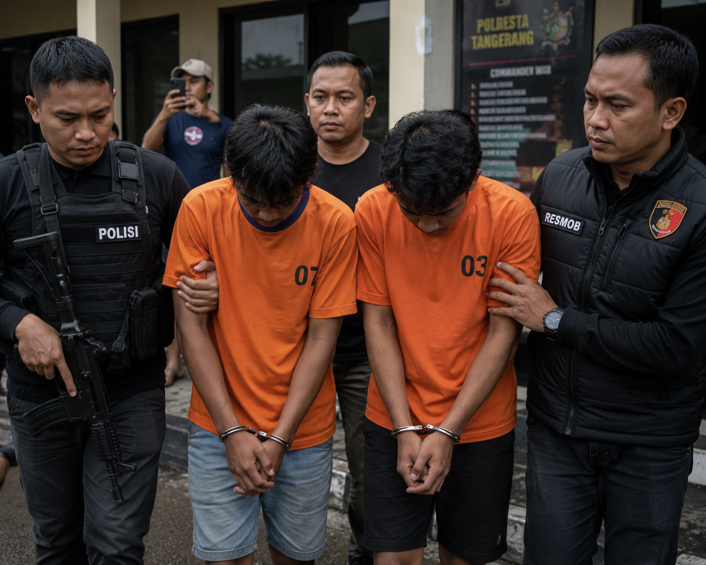 Polisi Tangkap Dua Terduga Pelaku Pembunuhan Tukang Cilok di Cikupa Tangerang