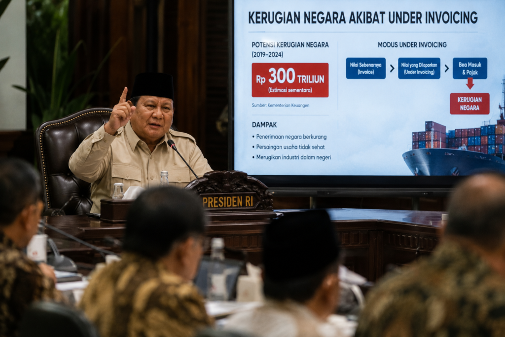 Prabowo Soroti Kerugian Negara Akibat Praktik Under Invoicing