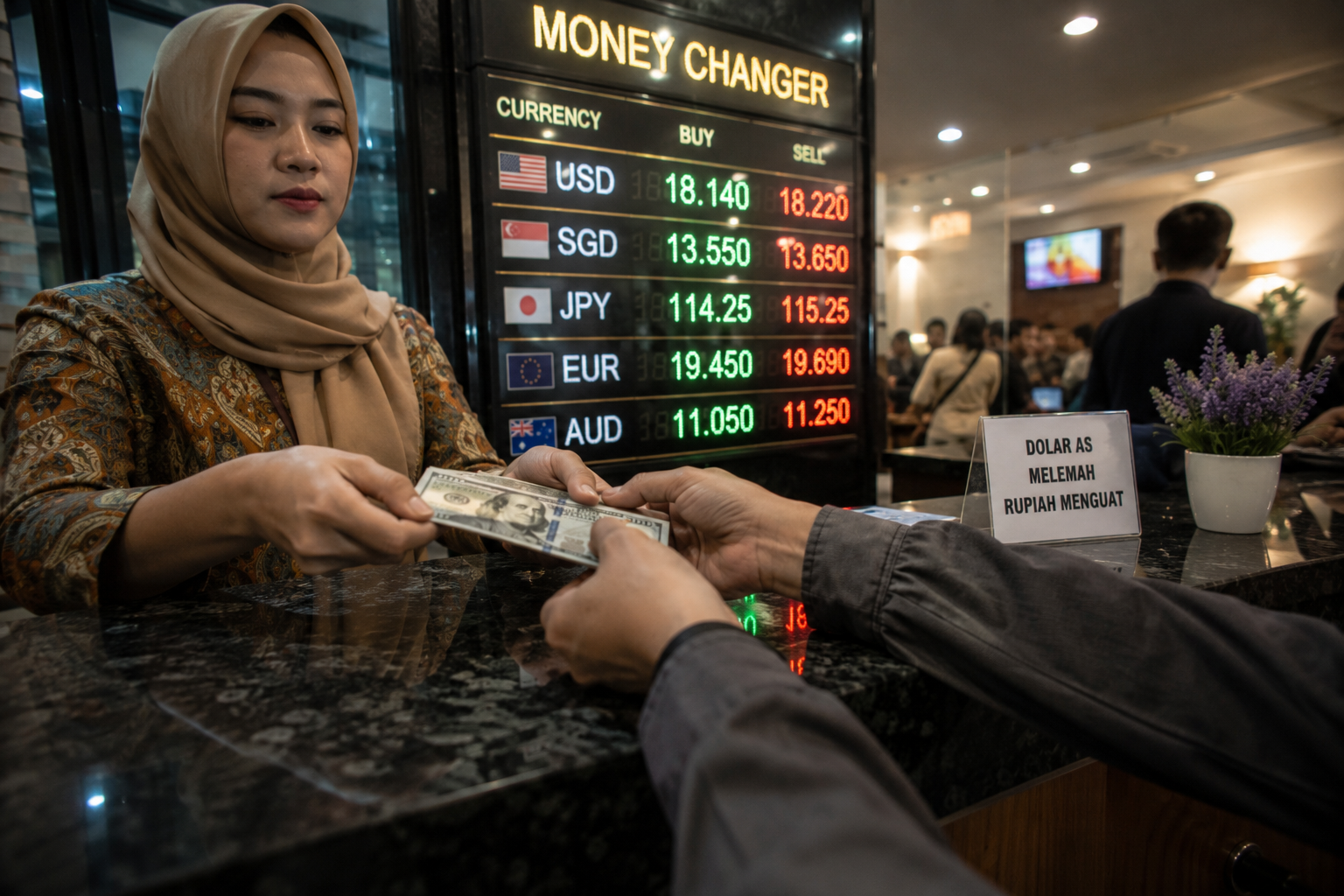 Dolar AS Melemah ke Rp18.160, Rupiah Menguat pada Awal Perdagangan