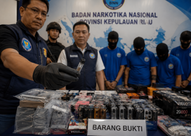 BNN Kepri Ungkap Jaringan Vape Narkoba di Batam, Ratusan Cartridge Disita