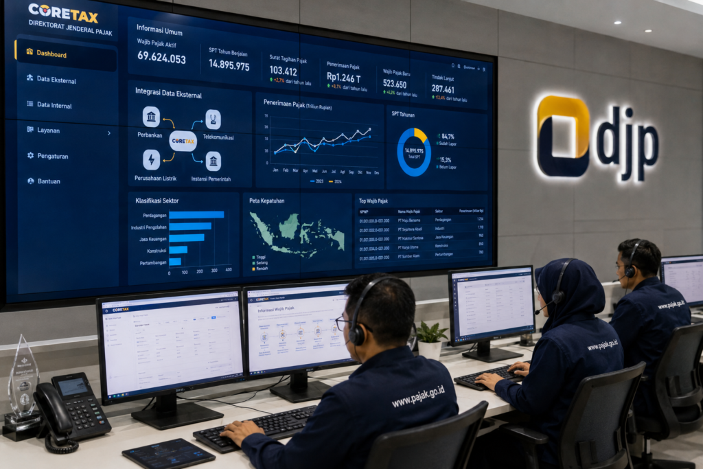 Coretax Kini Terhubung dengan Data PLN, Perbankan, dan Telkom