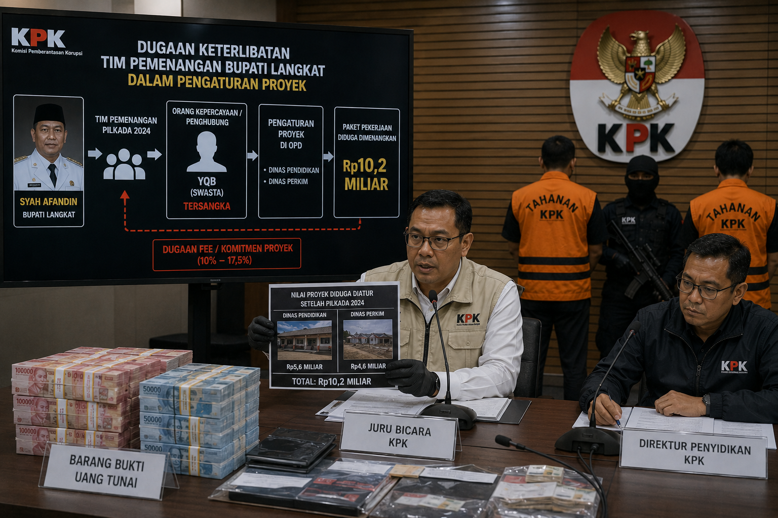 KPK Ungkap Tim Pemenangan Bupati Langkat Diduga Nikmati Proyek Rp10,2 Miliar Pascapilkada