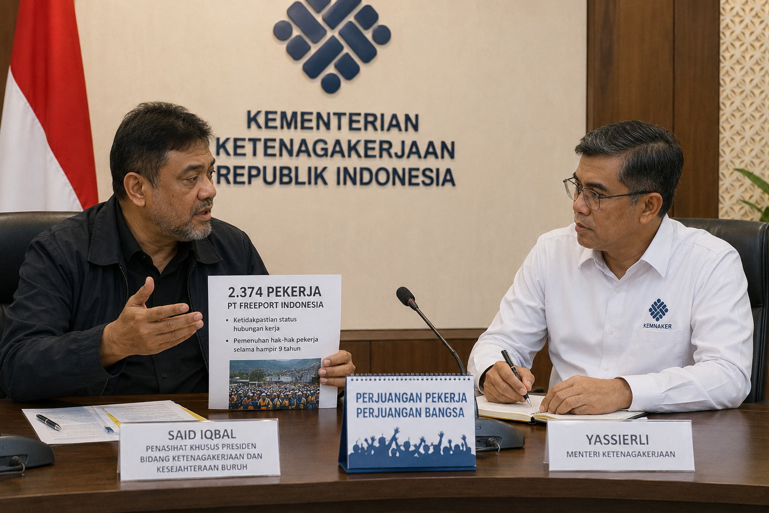 Said Iqbal Laporkan Nasib 2.374 Pekerja Freeport ke Menaker