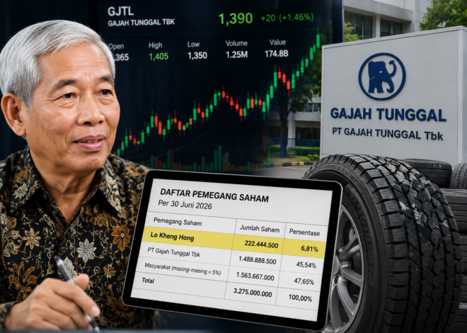 Lo Kheng Hong Tambah Kepemilikan GJTL, Porsi Saham Tembus 6,81 Persen