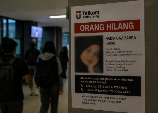 Mahasiswi Telkom University Hilang Tiga Hari, Kampus Terbitkan Edaran Pencarian