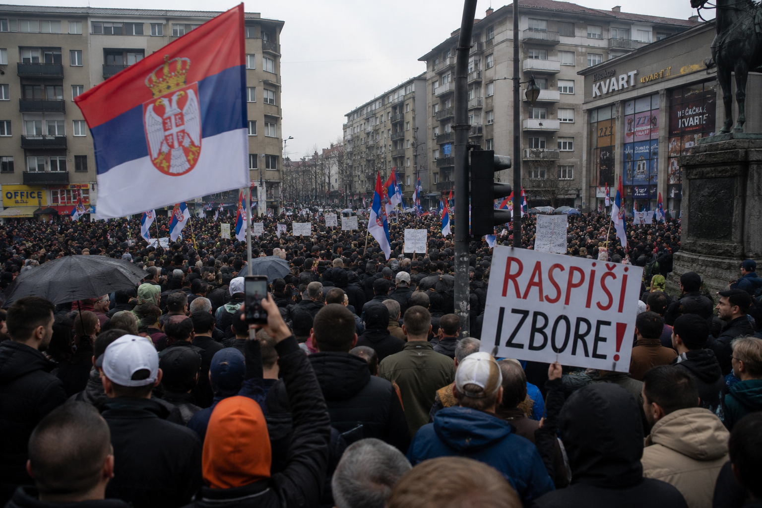 Demonstrasi di Serbia Berlanjut, Massa Tuntut Pemilu Dini