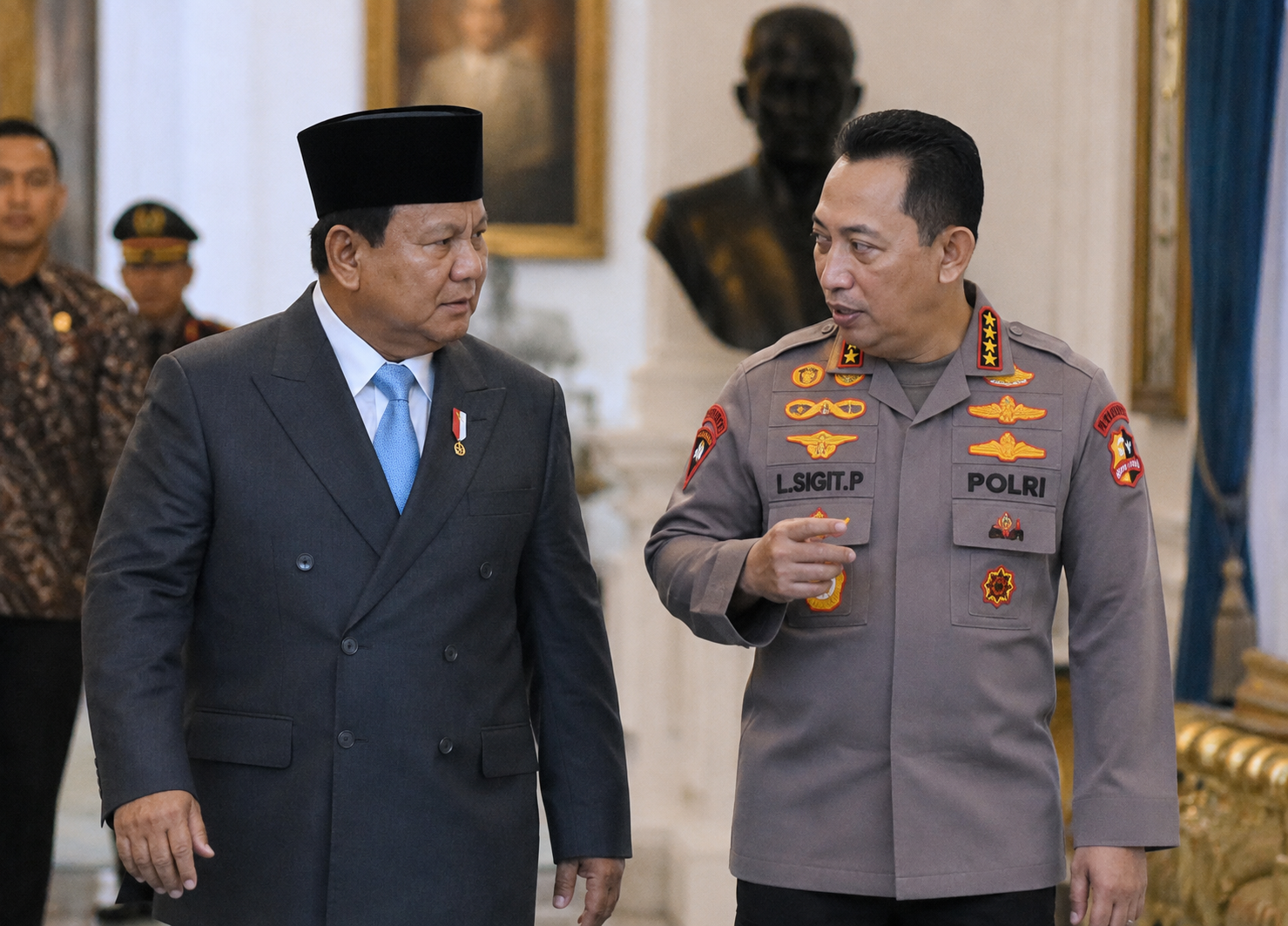Isu Prabowo Terbitkan Surpres untuk Ganti Kapolri Listyo Hoaks