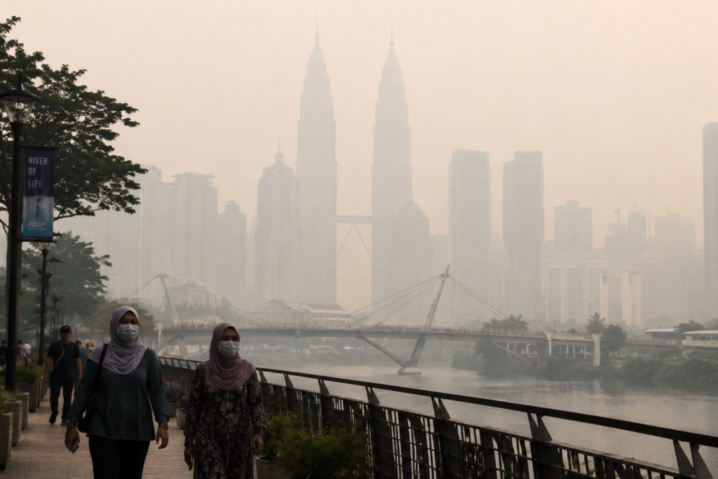 Kabut Asap Karhutla Indonesia Sampai ke Malaysia