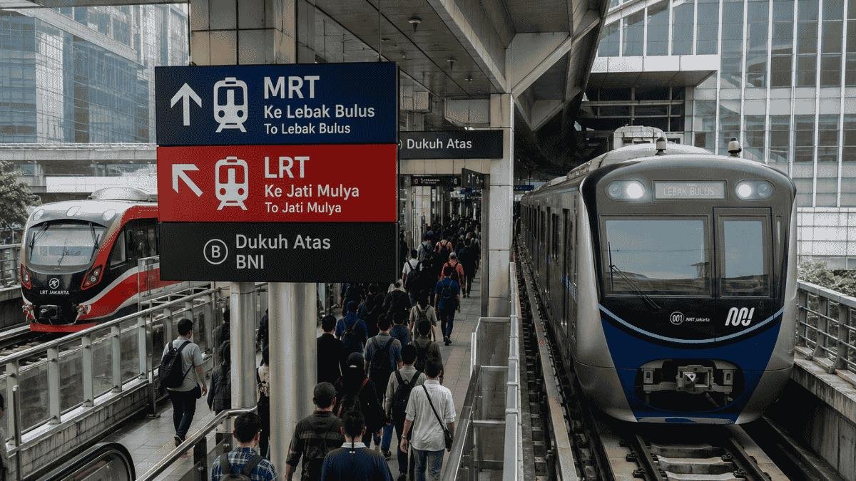 MRT dan LRT Jakarta Akan Terhubung di Dukuh Atas